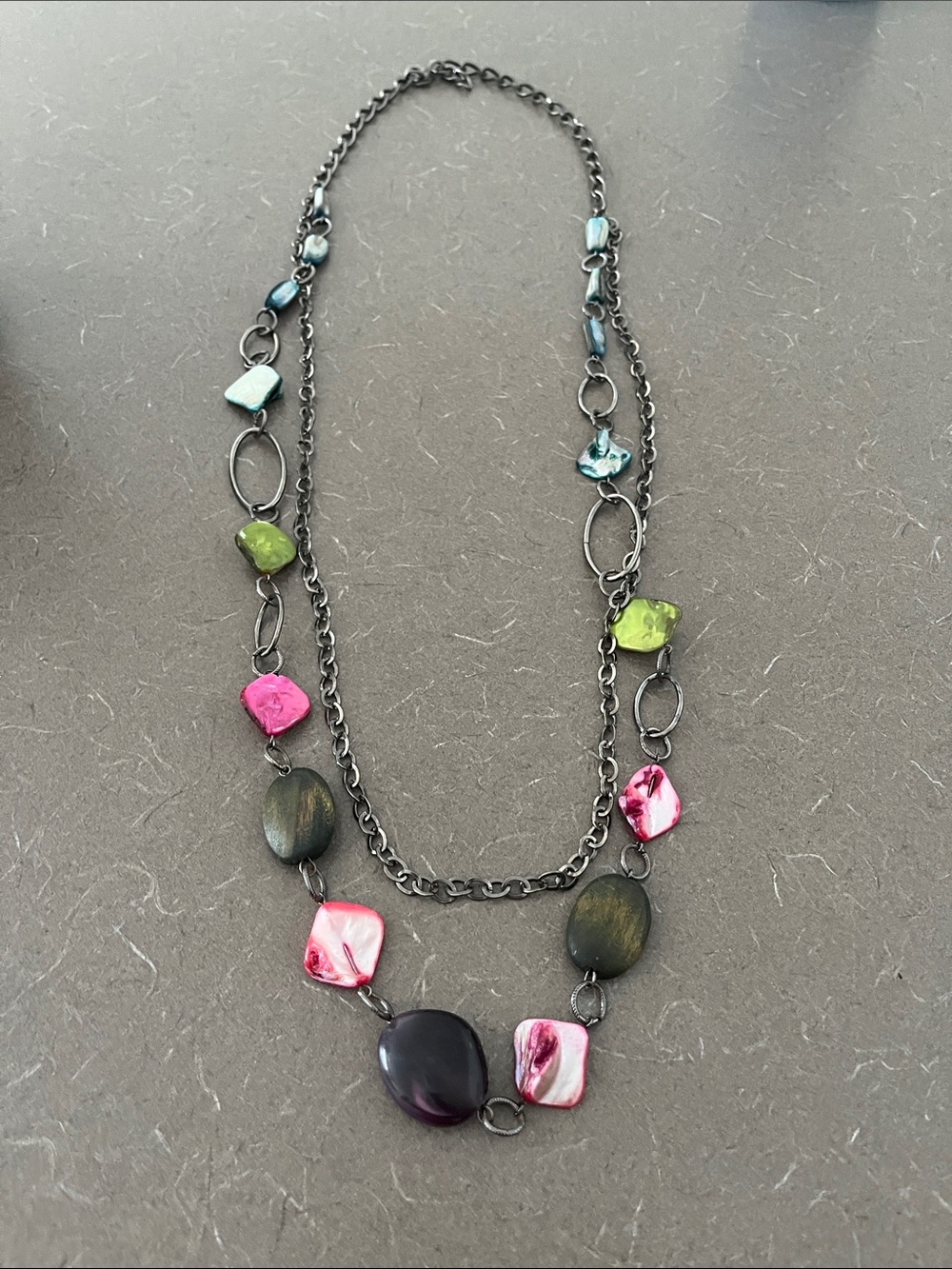 L👀K 3 for $15 Multi-Color Beaded Statement Necklace